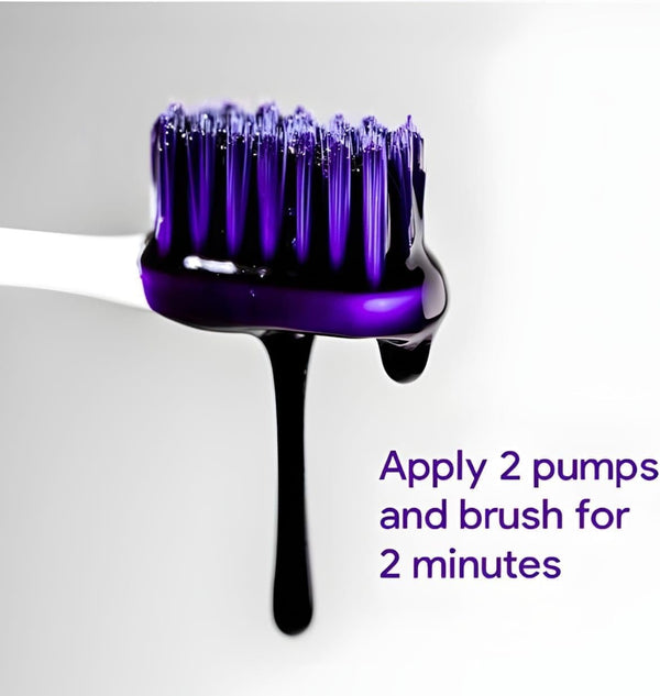 Purple Teeth Whitening Toothpaste – Color-Correcting Gel for Brighter, Whiter Smiles