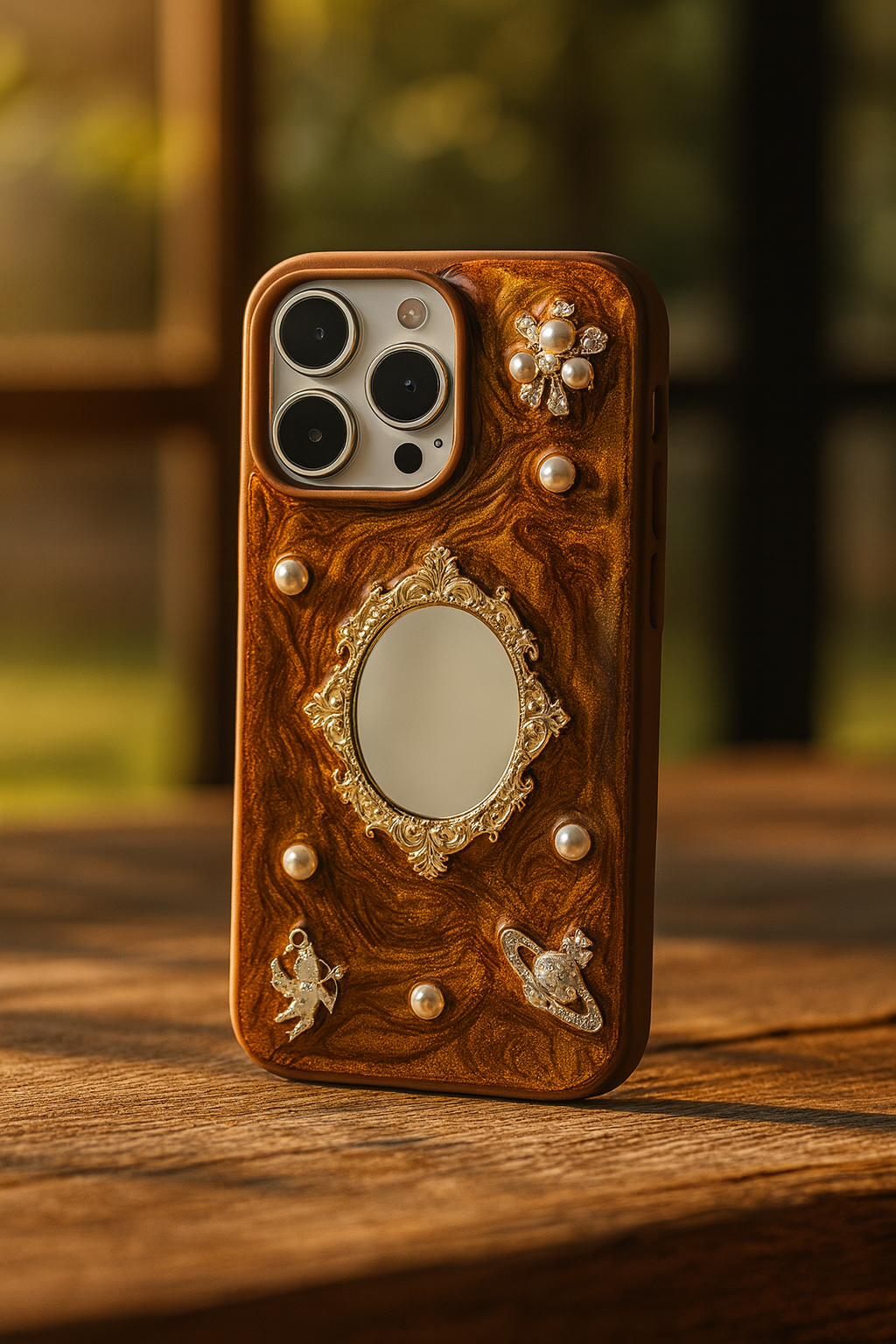 Luxury Retro Mirror iPhone Case